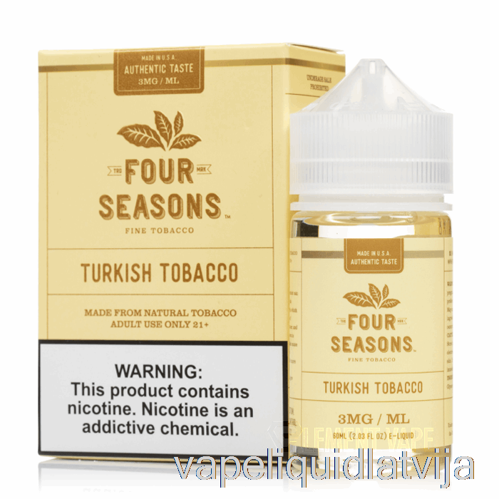 Turku Tabaka - četras Sezonas - 60ml 12mg Vape šķidrums